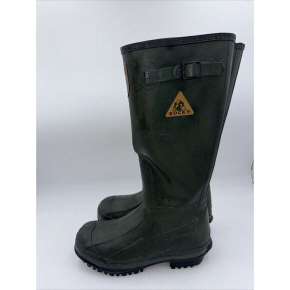 Rocky Ducks Unlimited Rubber hunting boots Mens 7 Women’s 9 - Picture 2 of 10